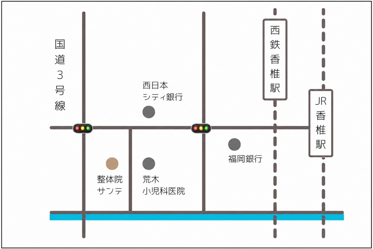 整体院サンテ簡易マップ