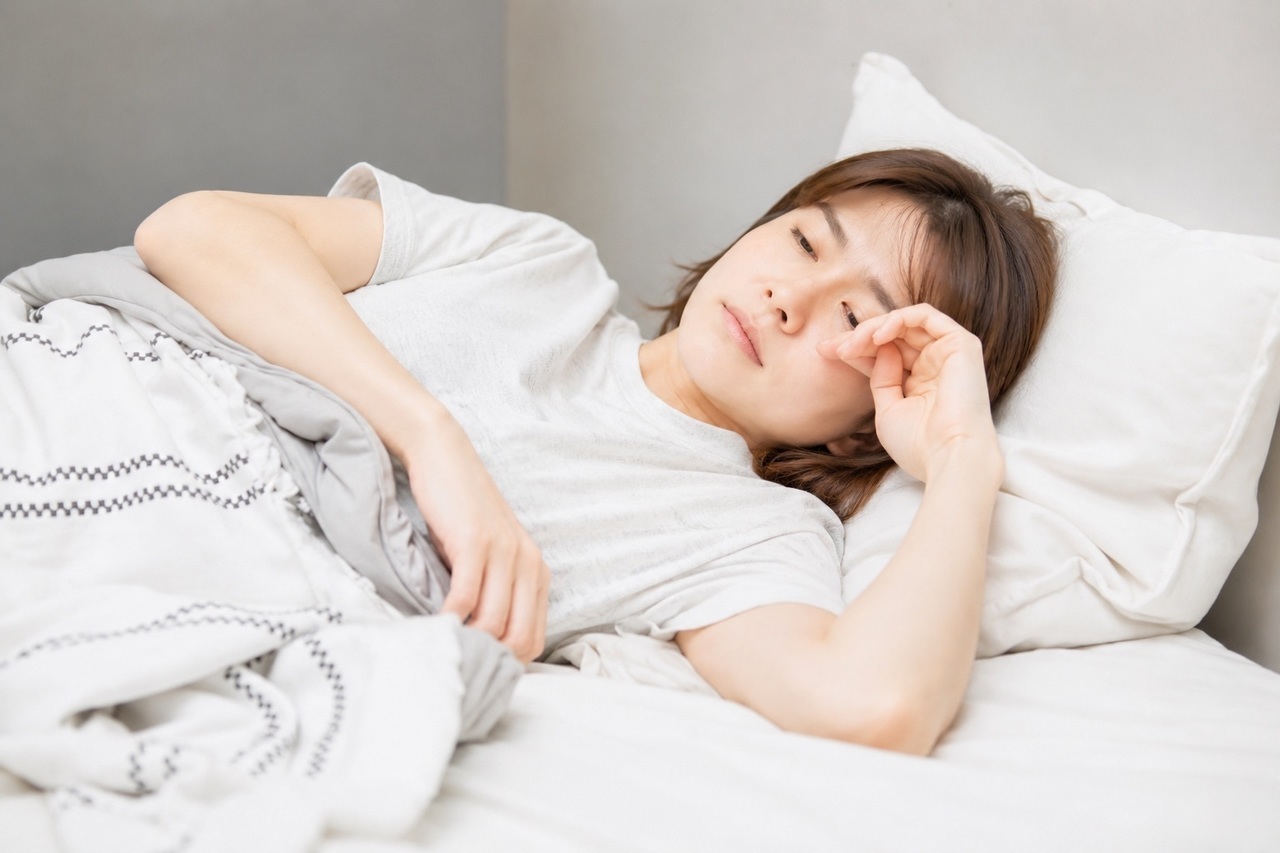 眠れない女性